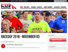 Tablet Screenshot of fayettevillehalfmarathon.com